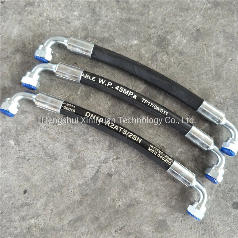 1/2 Inch R1at High Pressure Steel Wire Braided Hydraulic Rubber Hose