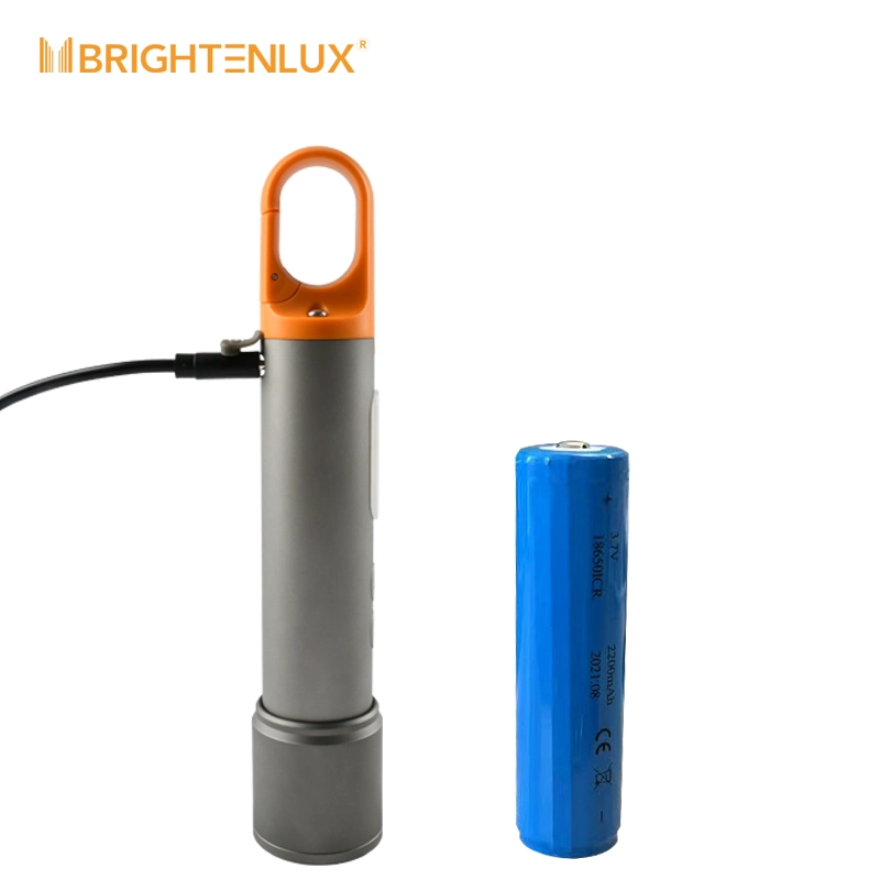 Brightenlux 2022 New Multi-Functional High Lumen Rechargeable Flashlight with Hook for Outdoor Products