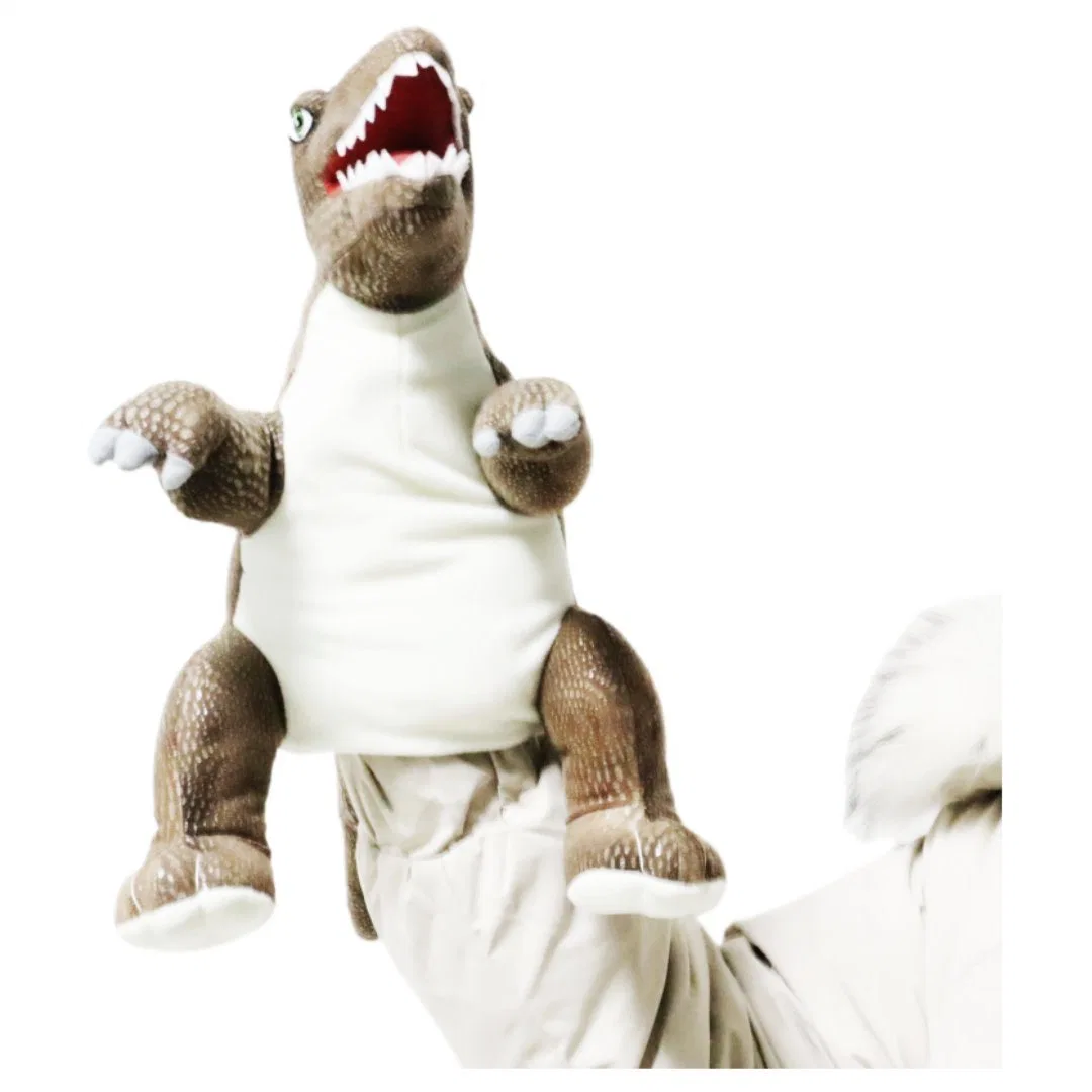 Großhandel/Lieferant Dino Plüsch Puppe Spielzeug Kinder weich gefüllt braun 25cm Handpuppen Tier Drachen lebensechte Dinosaurier Spinosaurus in Jurassic Periode Puppe