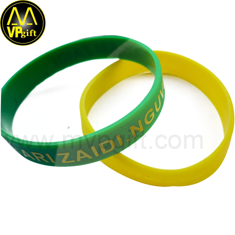 China Custom Silicone Rubber PVC Promotion Gift Wristband