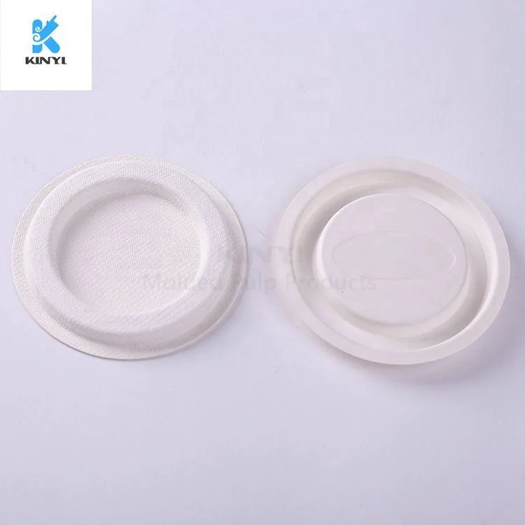 Eco Friendly Biodegradable Molded Paper Pulp Lid, Jar Lid, Tube Cap