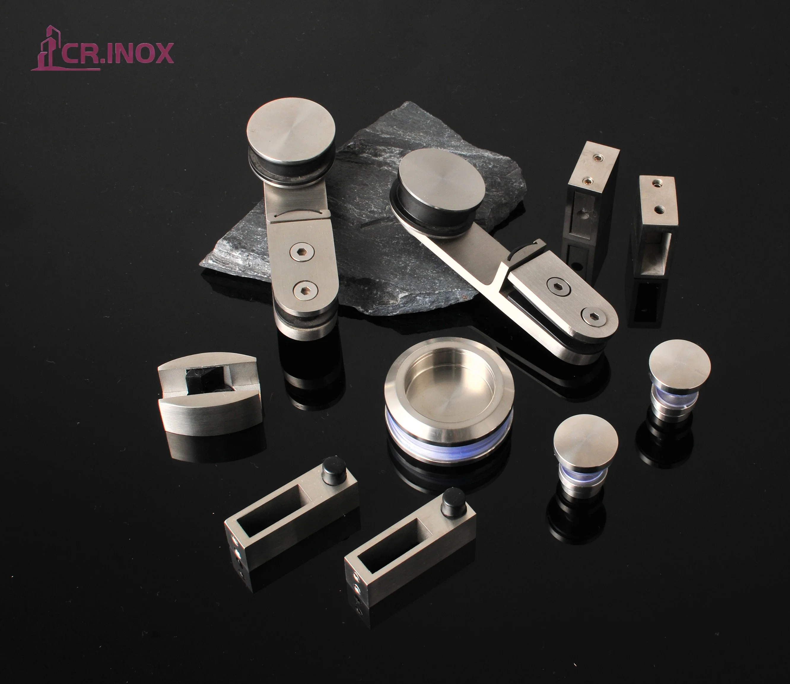 High Quality Stainless Steel 304 Glass Fitting Accessories Sliding Glass Door Hardware