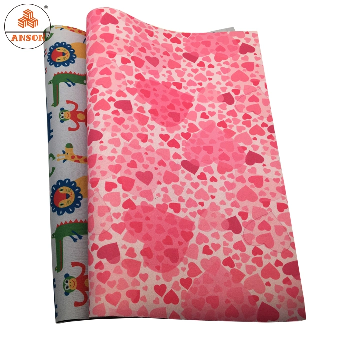 Eco Friendly Cartoon Design Digital Printing 4mm Polyester Fabric Neoprene Material for Bags