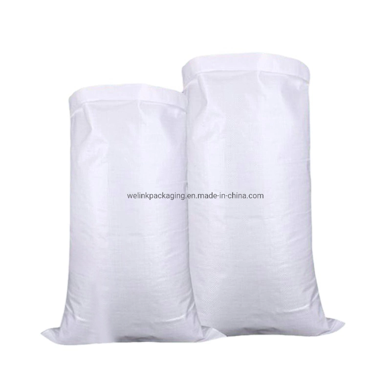 BRC SGS fábrica certificada ISO Mayoreo de Polipropileno Virgen 25kg 50kg Bolsa vacía tejida de PP para semilla de grano de maíz de arroz Bolsa de envasado de trigo de Harina de azúcar