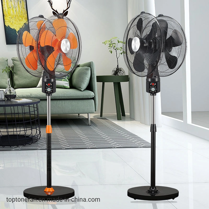 170W Ventilador de soporte oscilante exterior con doble cara y doble hoja.