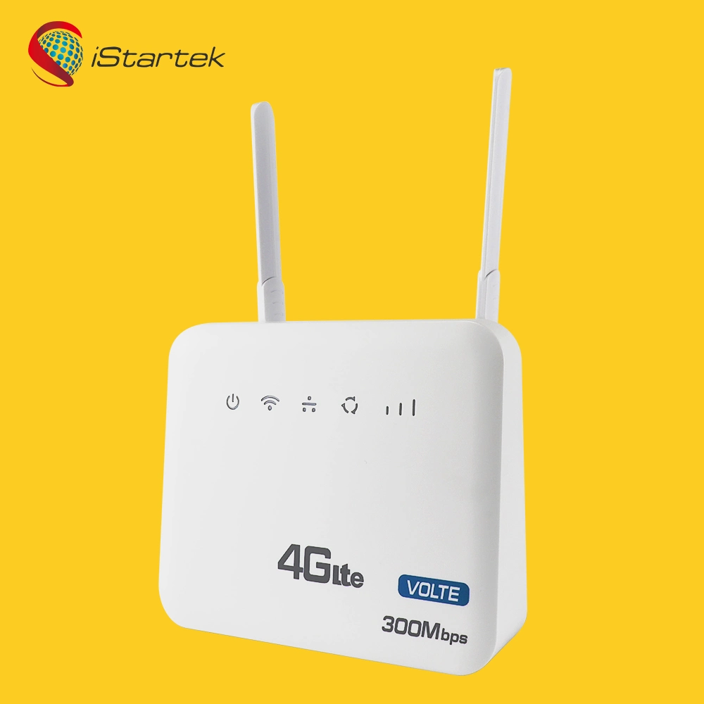 Roteador sem fio WiFi CPE 3G 4G LTE com slot para cartão SIM, VPN Volte Rj11 externo e barato de 300Mbps.