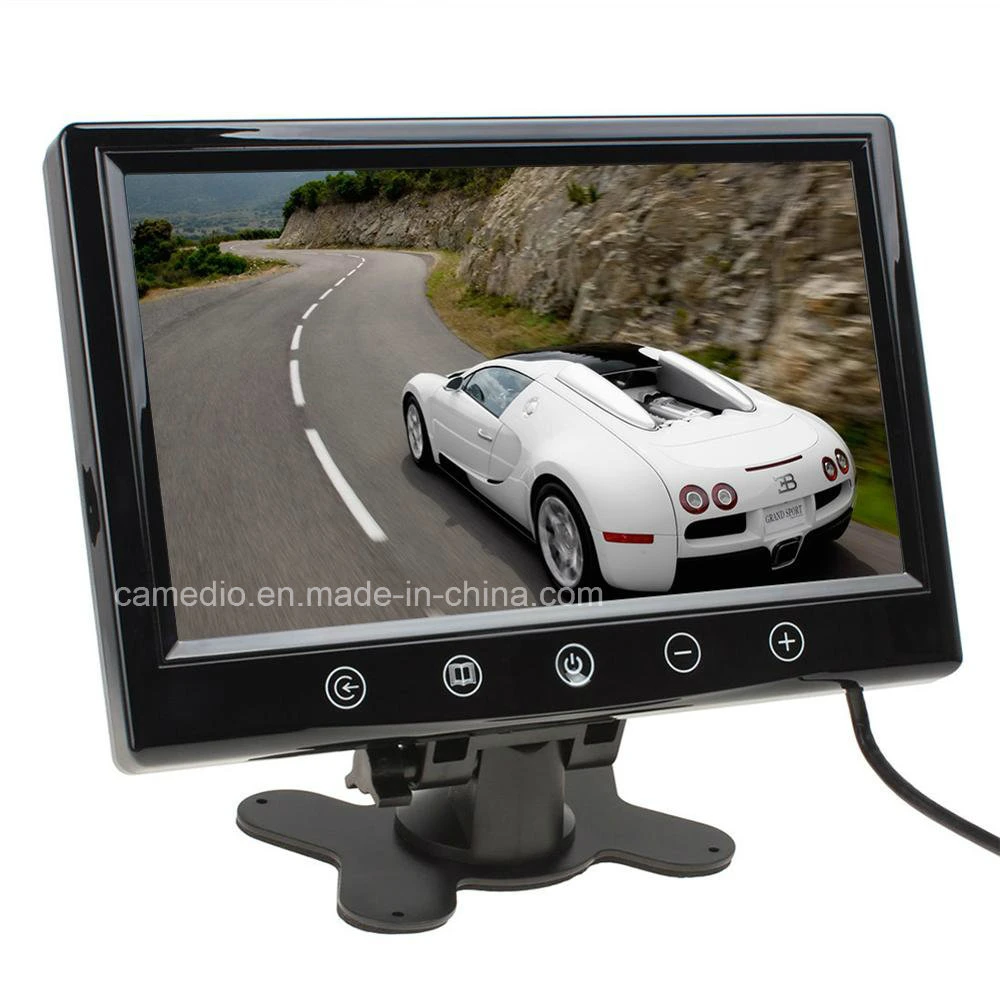 9 " plein écran à rétroéclairage LED de couleur LCD moniteur de rétroviseur de voiture
