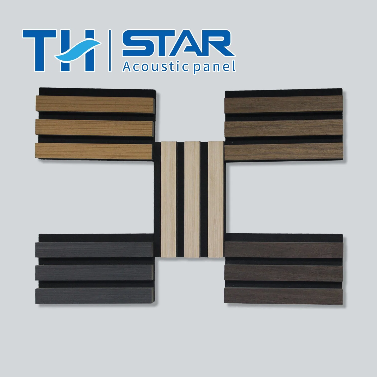 Wooden Veneer Slats Office Building Wall Decoration for Soundproof Customize Size Acoustic Wall Panel From Original Factory