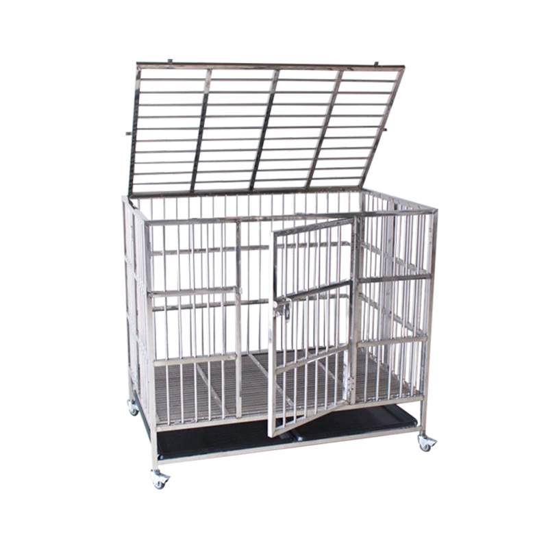 New Style Custom Kennel House Indoor Outdoor Stainless Steel Folding Pet Cage Large