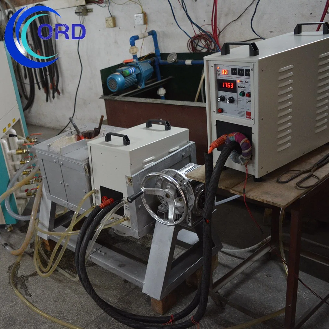 Manufacturer Supply IGBT Medium Frequency Induction Melting Furnace System for Melting Copper With10kg furnace (MF-60KW)