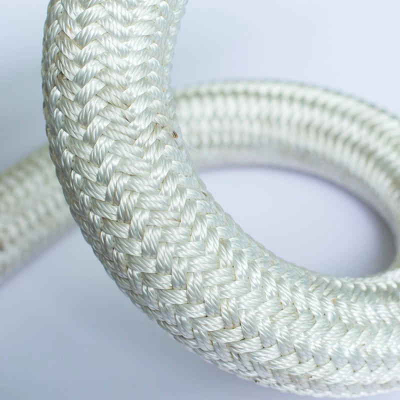 12 mm de la corde en plastique polypropylène tressé double ligne quai ligne de montage
