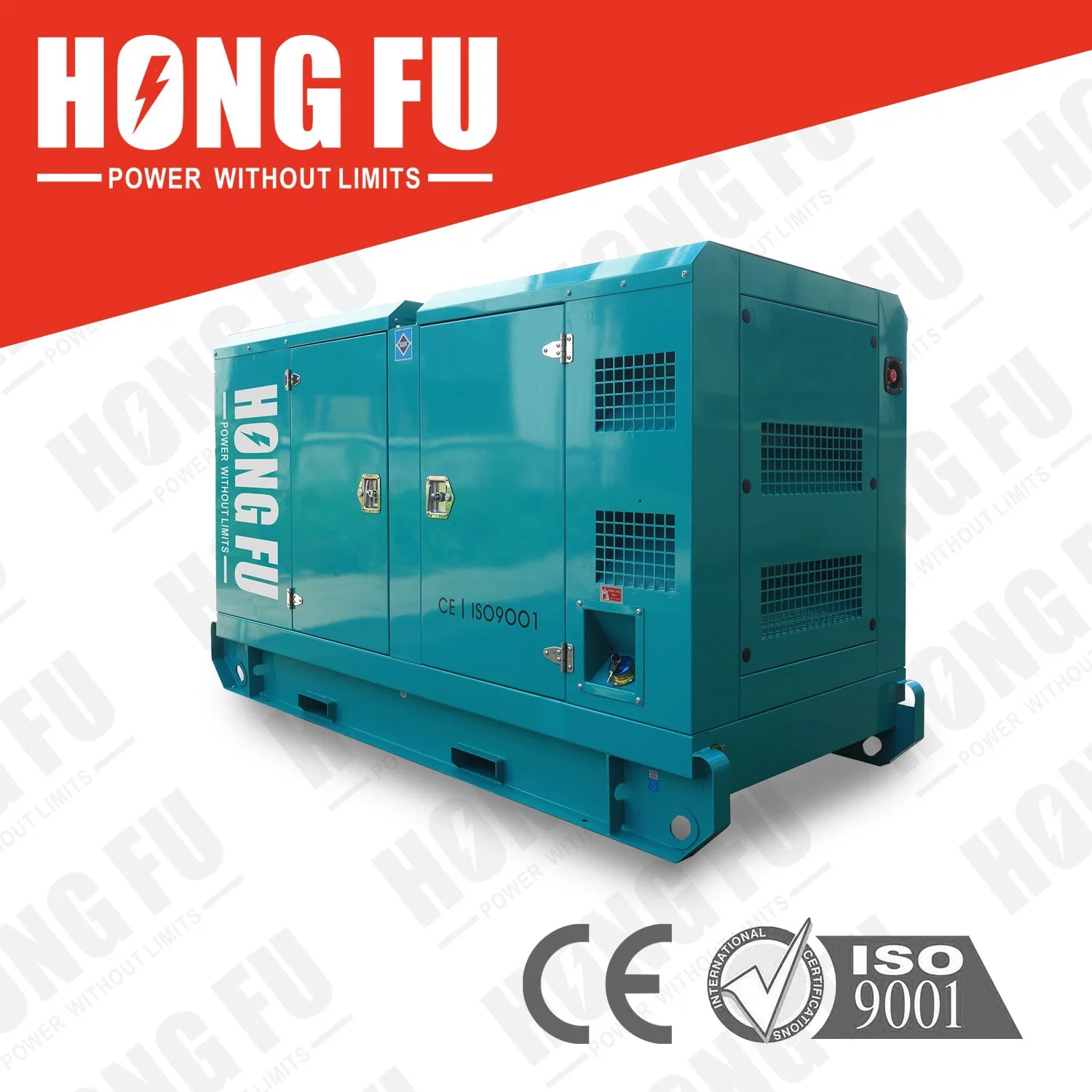 Weifang Ricardo 120kw/150kVA Soundproof Low Noise Canopy Water-Cooling Silent Diesel Engine Power Electric Diesel Generator with ATS Optional for Factory Use