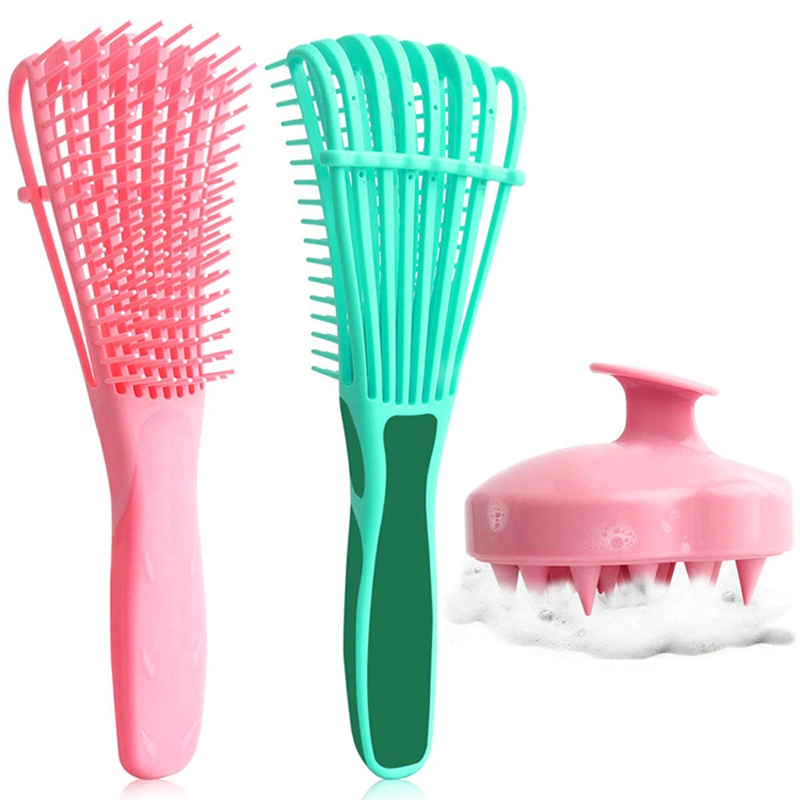 Detangling Hair Brush Custom Logo Detangle Brush Hair Comb for Afro Hair Beauty Products