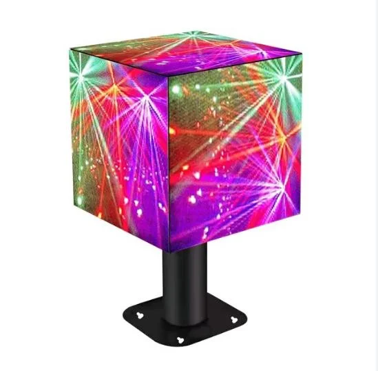 P3 Indoor Outdoor 3D Cube LED Advertising Display