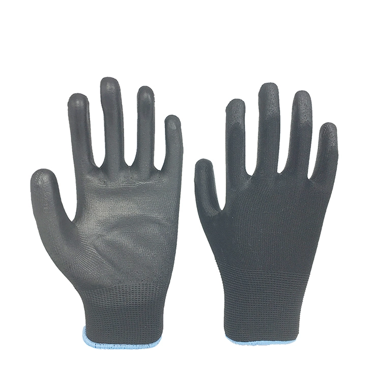 Черный провод фиолетового цвета для рук с покрытием безопасность работы защитные промышленного труда перчатки для сада