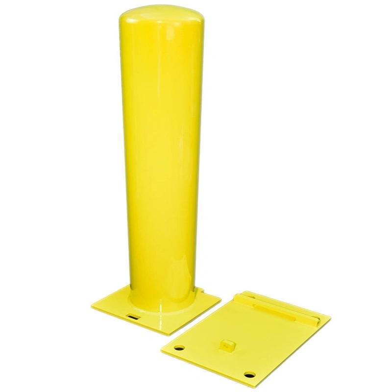 Road Traffic Metal Bollards, Roadway Safety Galvanized & Powder Coated Steel Bollard Sell