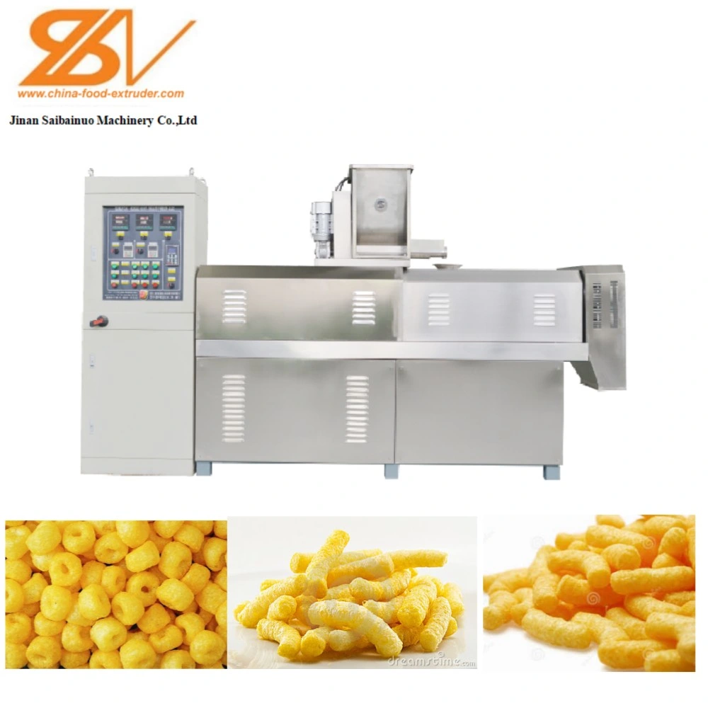 China Manufacturer Saibainuo Corn Puff Snack Food Extruder Processing Machine Production Line