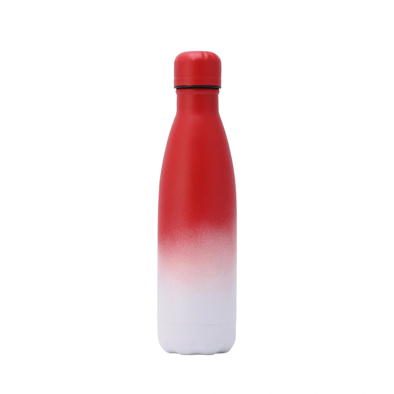 Frasco de água em forma de cola Sport para ciclismo Sport de 17oz com cor gradiente