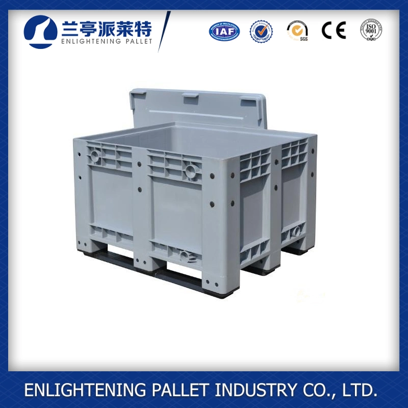 Heavy Duty Plastic Pallet Boxes Can with Wheel and Lid