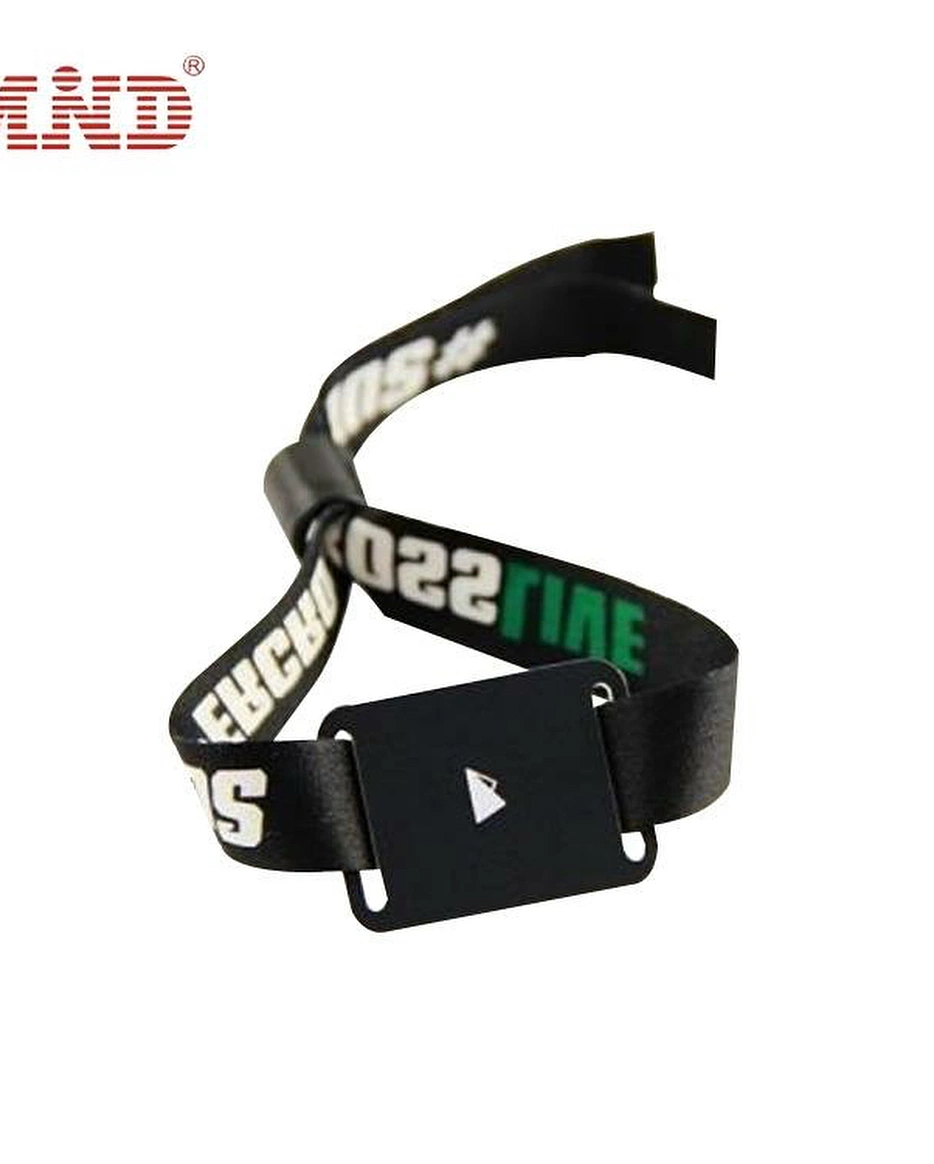 Promotion Event Woven Wristbands Customized RFID Festvial Wristband Access Contorl Bracelet