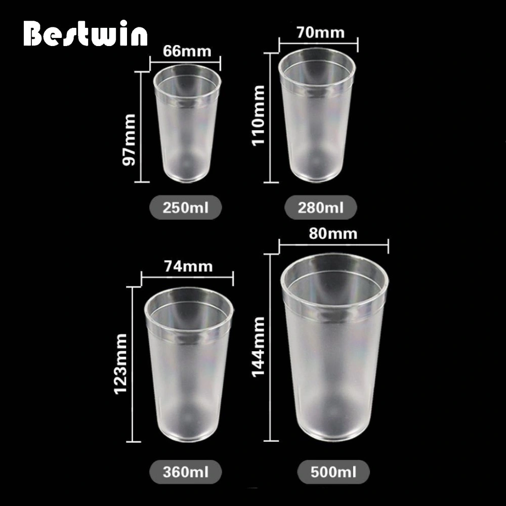 كوب ماء نبل بلاستيكي غير قابل للكسر من البولي كربونات مشوي من أجل كافتيريا