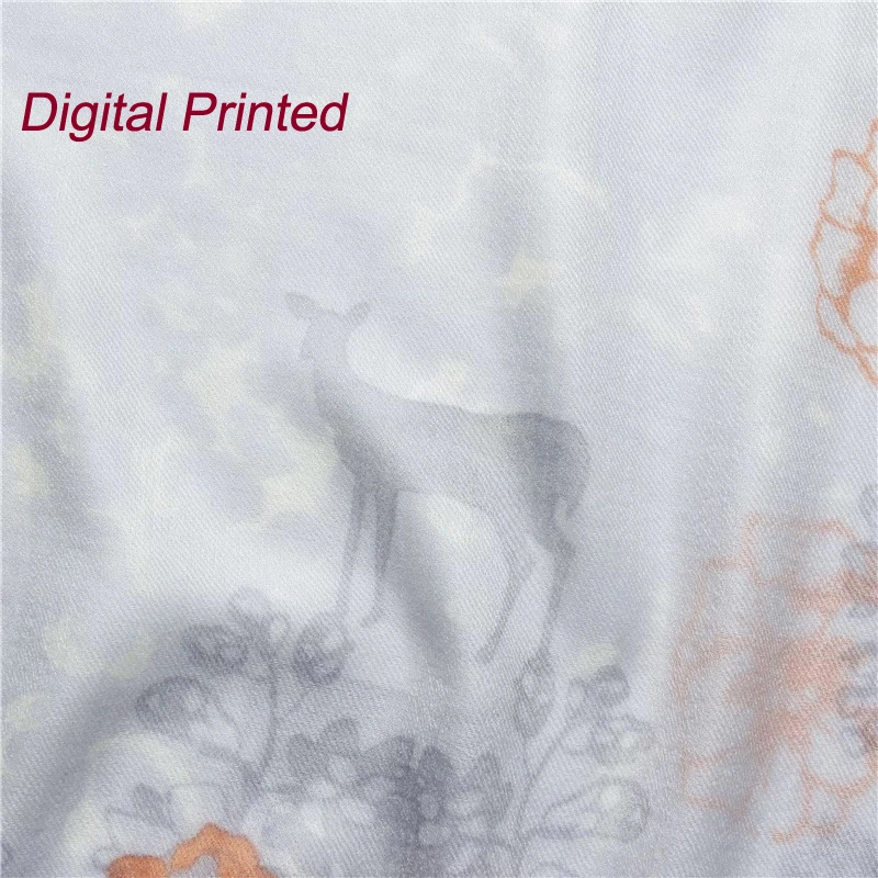 Custom Digital Printed Cashmere Scarf for Adults