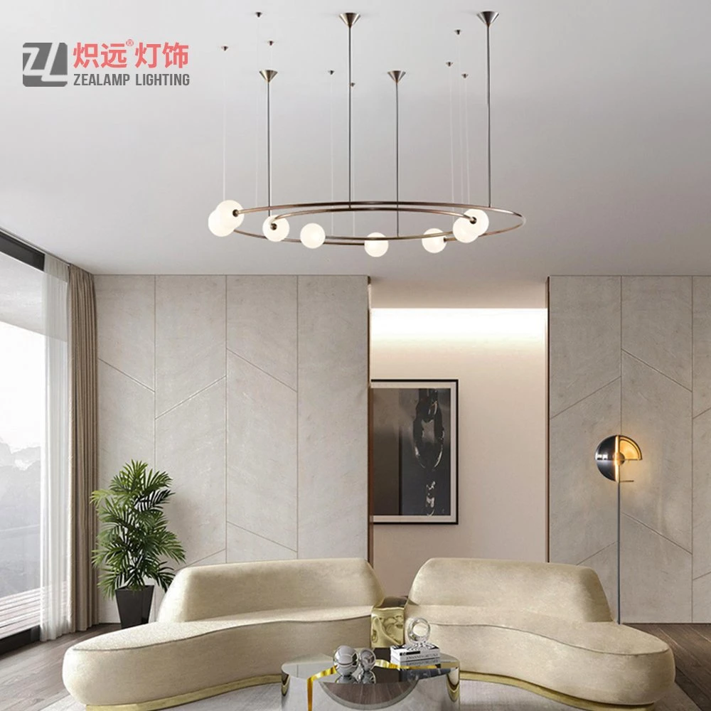 Double Circle Steel Pendant Lamp for Drawing Room (ZLA061P)