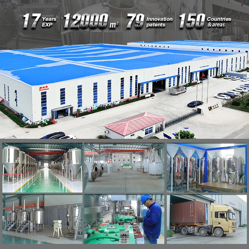 100L 200L 300L 500L Turnkey Project of Brewery Whole Set Beer Equipment Production Plant