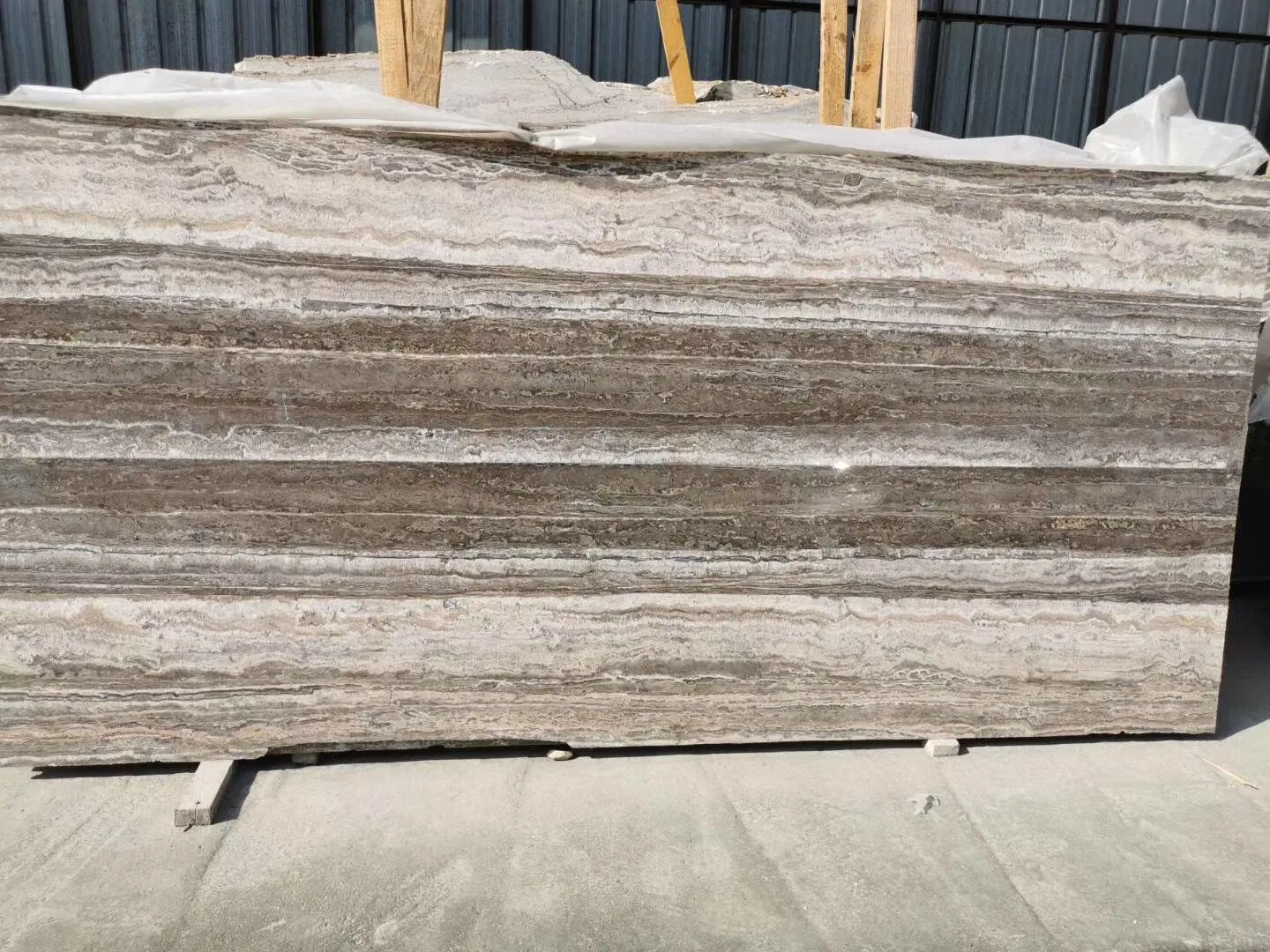 Silver Travertine for Stacked Stone Veneer Corners Paver Bullnose/Remodeling Pool Coping Stone