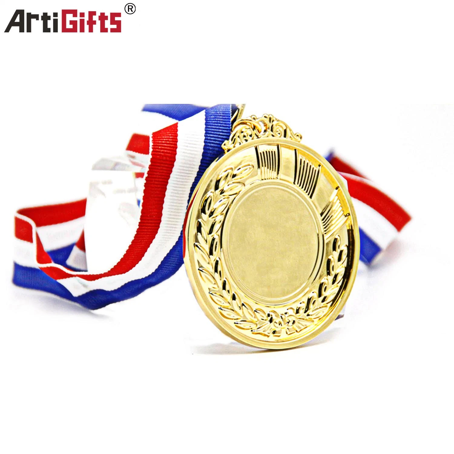 Most Popular Custom Souvenir Gift Metal Sport Trophy Medal with Ribbon