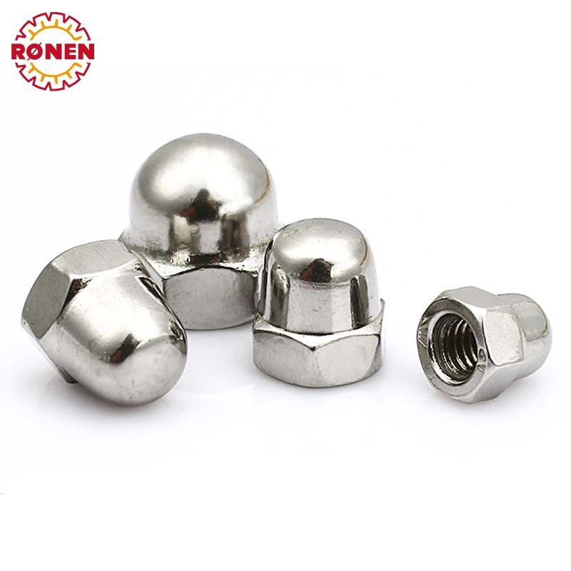 Stainless Steel Wooden Furniture Screws Insert Ball Flat Cap Nut