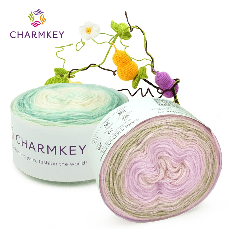 Charmkey High quality/High cost performance New Fancy Cotton Acrylic Blended Yarn for Hand Knitting