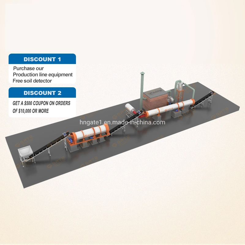 Gate 2-8t/H Lab Testing Equipment Granular Fertilizer Machine NPK Fertilizer Production Line