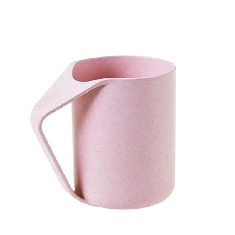 Proper Price New Design New Arrival Wheat Straw Plastic High Capacity Cup Mug Mouthwash BPA Free