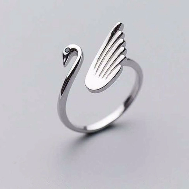 New Simple Style Swan Adjustable Yarn Guide Animal Ring