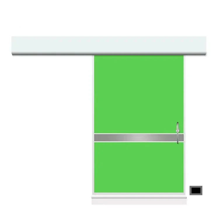 Green Color Metal Stainless Steel Interior Automatic Airtight Sliding Door