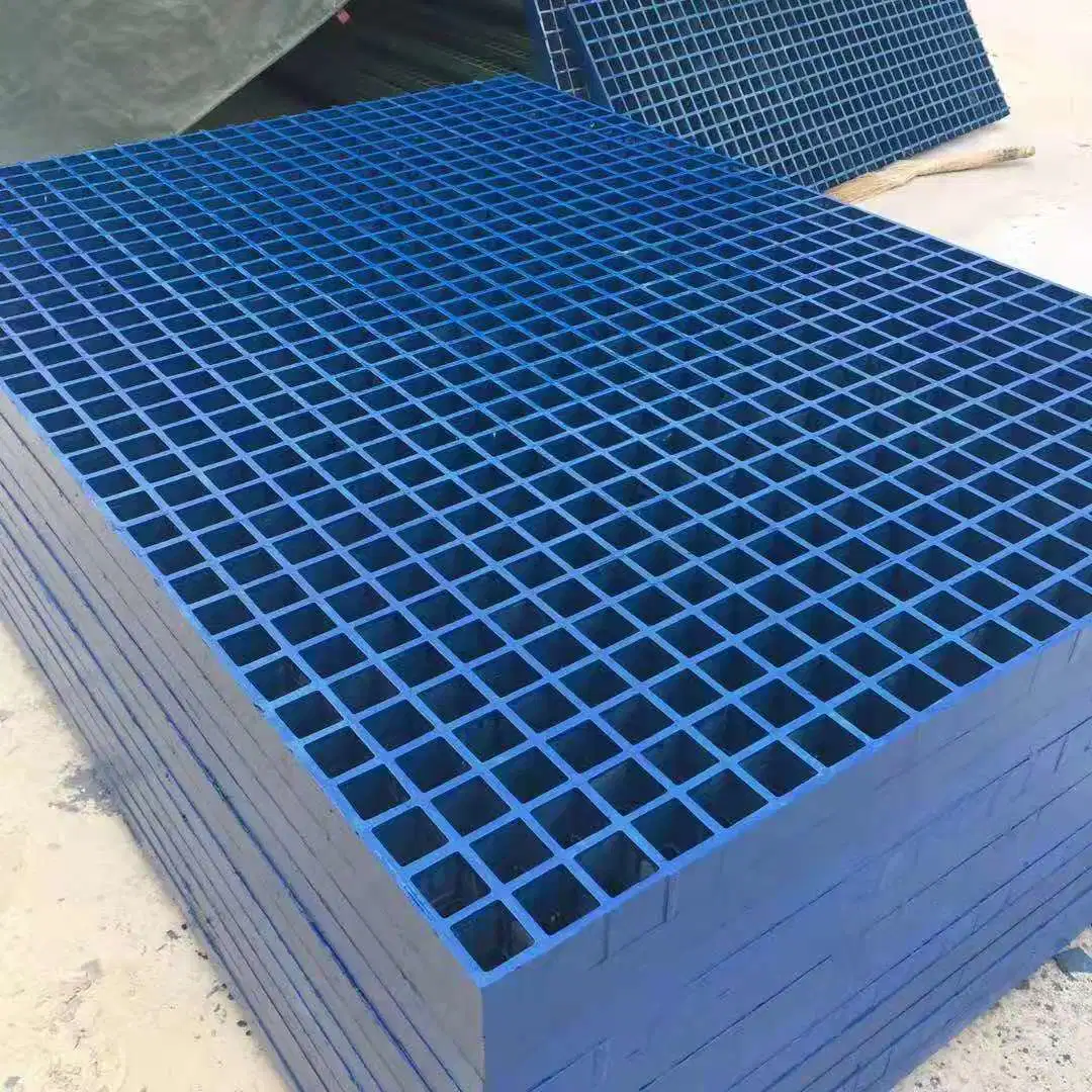 38*38mm Anti Slip FRP Fiberglass Reinforced Plastic Molded Grating Panel for Floor Sidewalk Platform