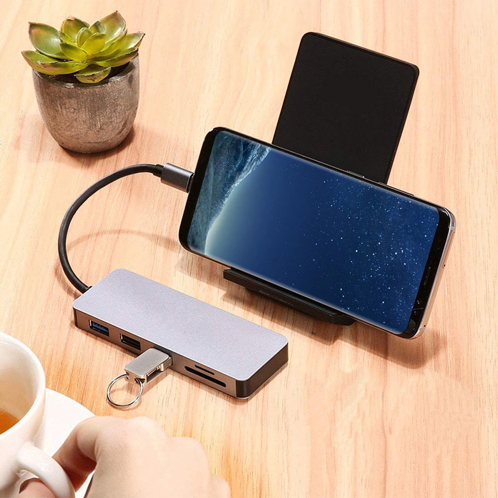 7 in 1 USB C Adapter with HDMI, Multi Function Hub