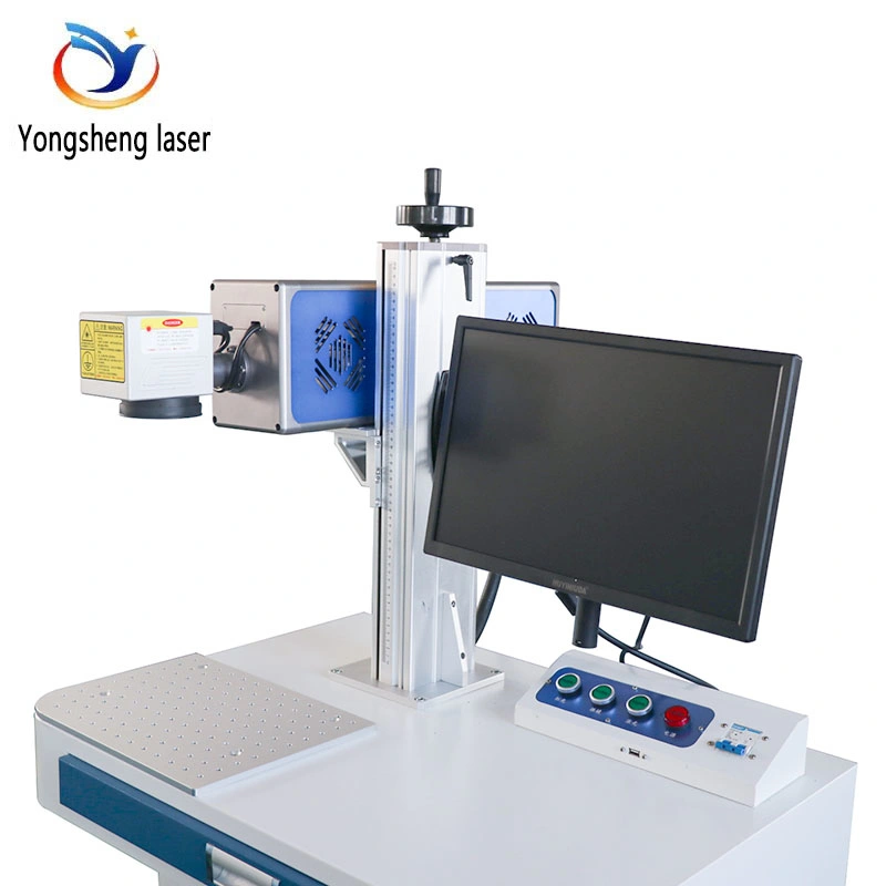 Color Printed Fiber Laser Marking Machine for Metal/Tag/Key Chains/Pen