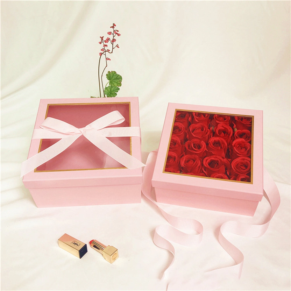 Hot Sale Factory Flower Gift Paper Boxes Square Box Packing