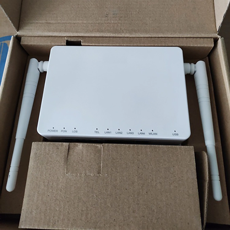 Zte Gpon F663/Epon 1ge 3FE 1tel 5dBi WiFi ONU Ont BTA FTTH Réseau sans fil du routeur