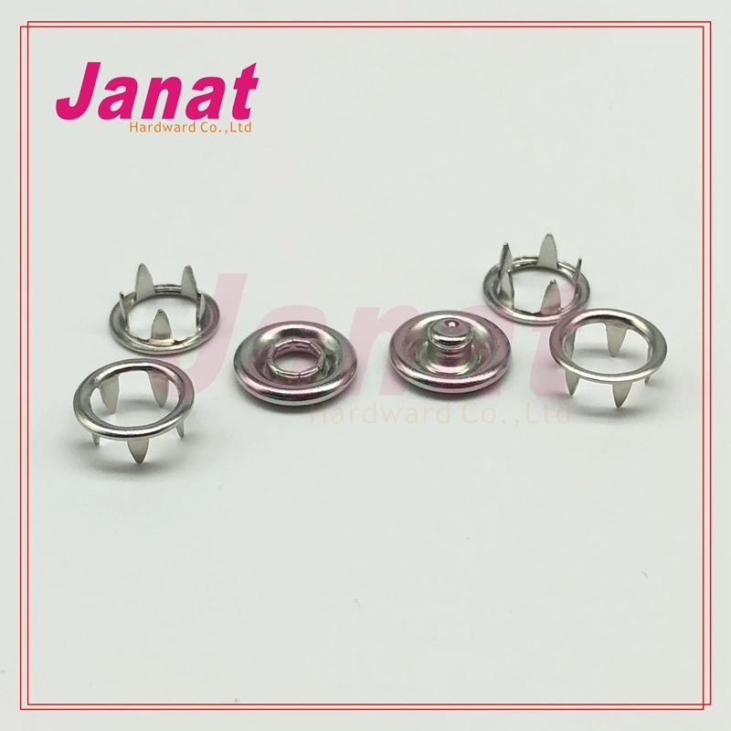 222# H65 Metal Ring Type Five Leg Snap Button for Baby Clothing