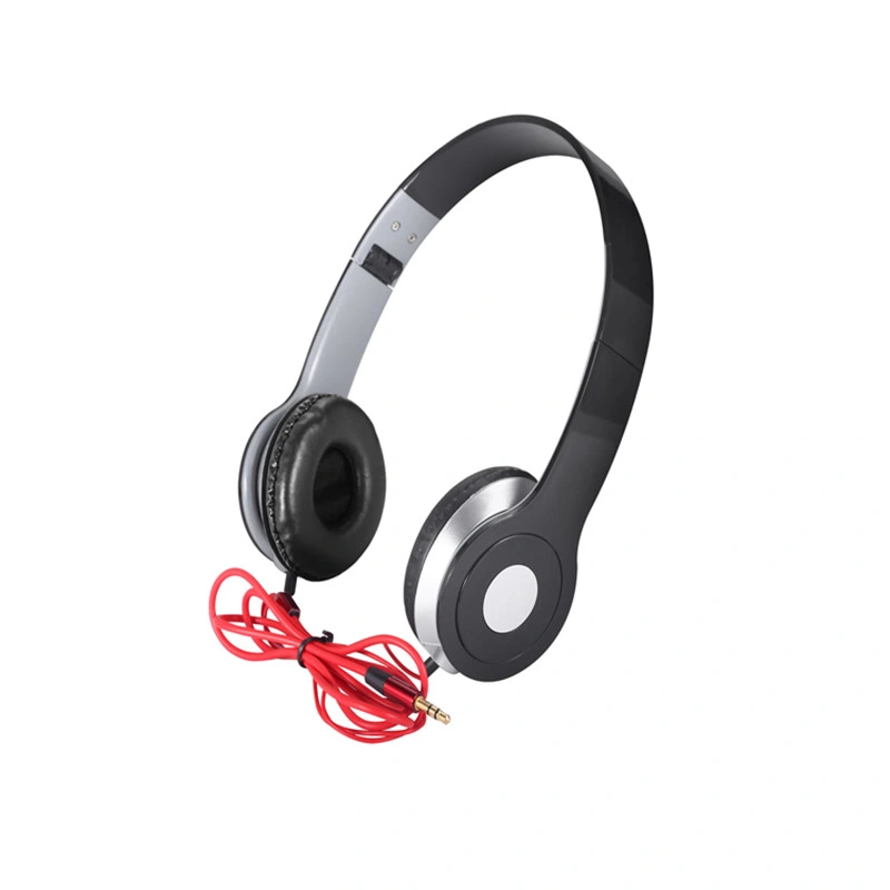 Cheapest Promotional Wired Foldable Headset Headphones for Mobile Phone/Computer