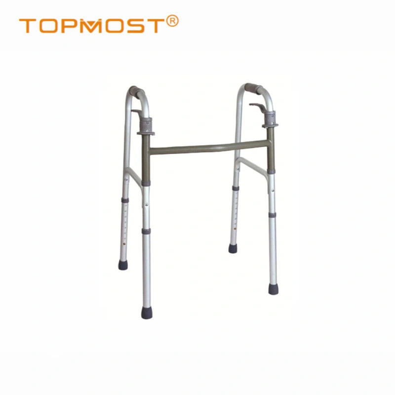 Chrome Steel Walker Frame with Seat with Handle and Armrest Padded