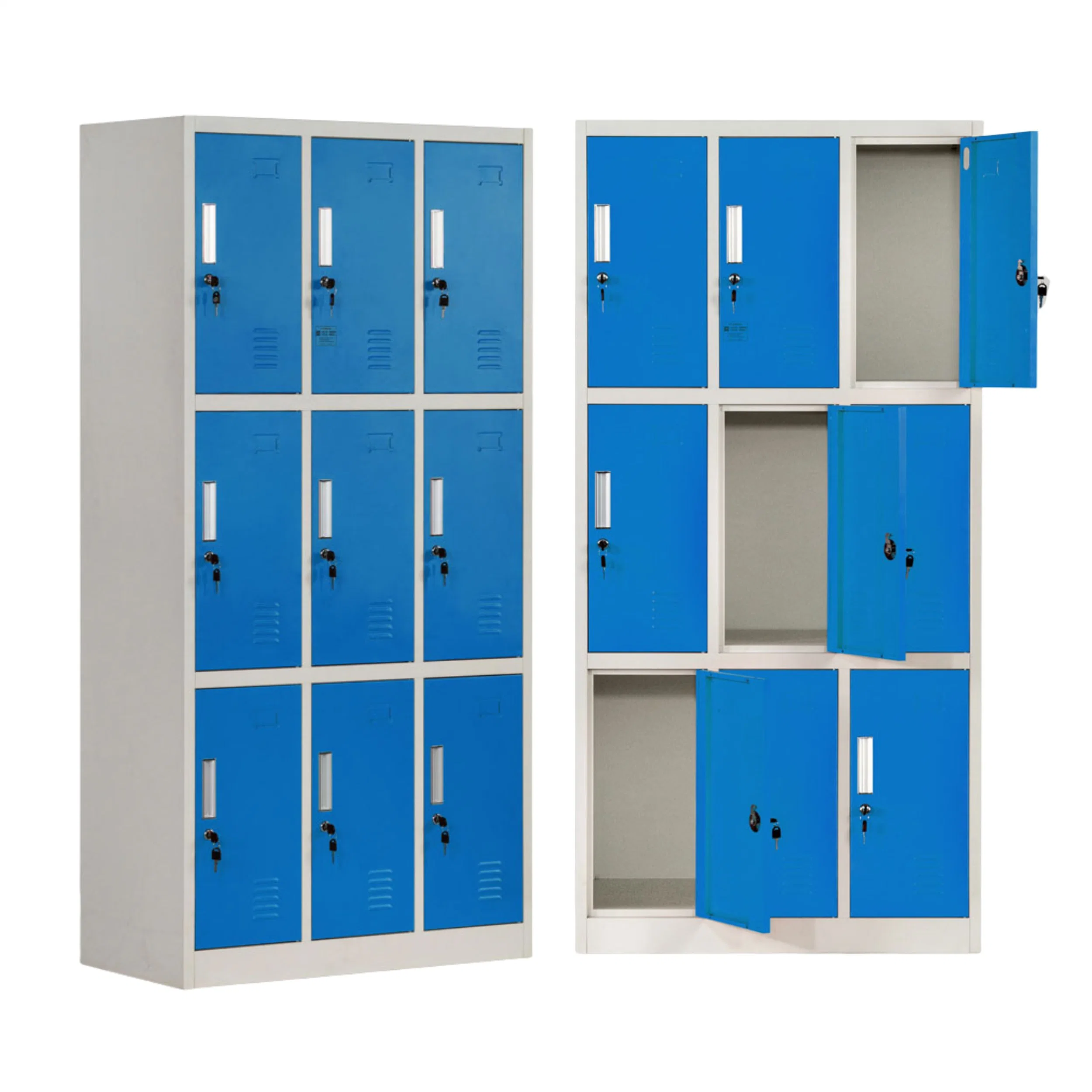 Customizable School Metal Worker Helmet Locker Steel Warehouse Storage Cabinet Locker