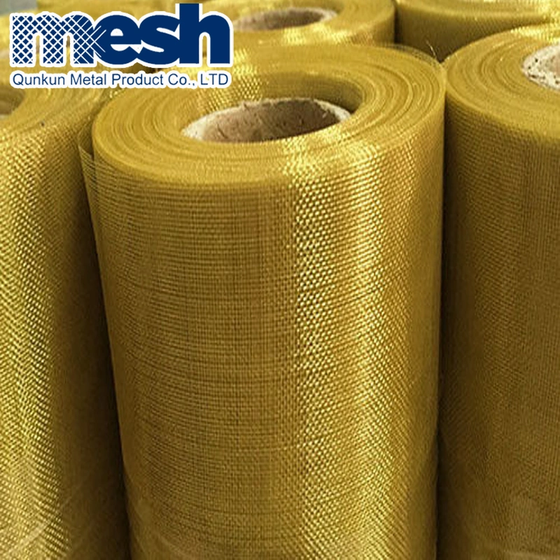 EMI Shielding Magnetic Material 50 Mesh Brass Wire Cloth for Us Marketing