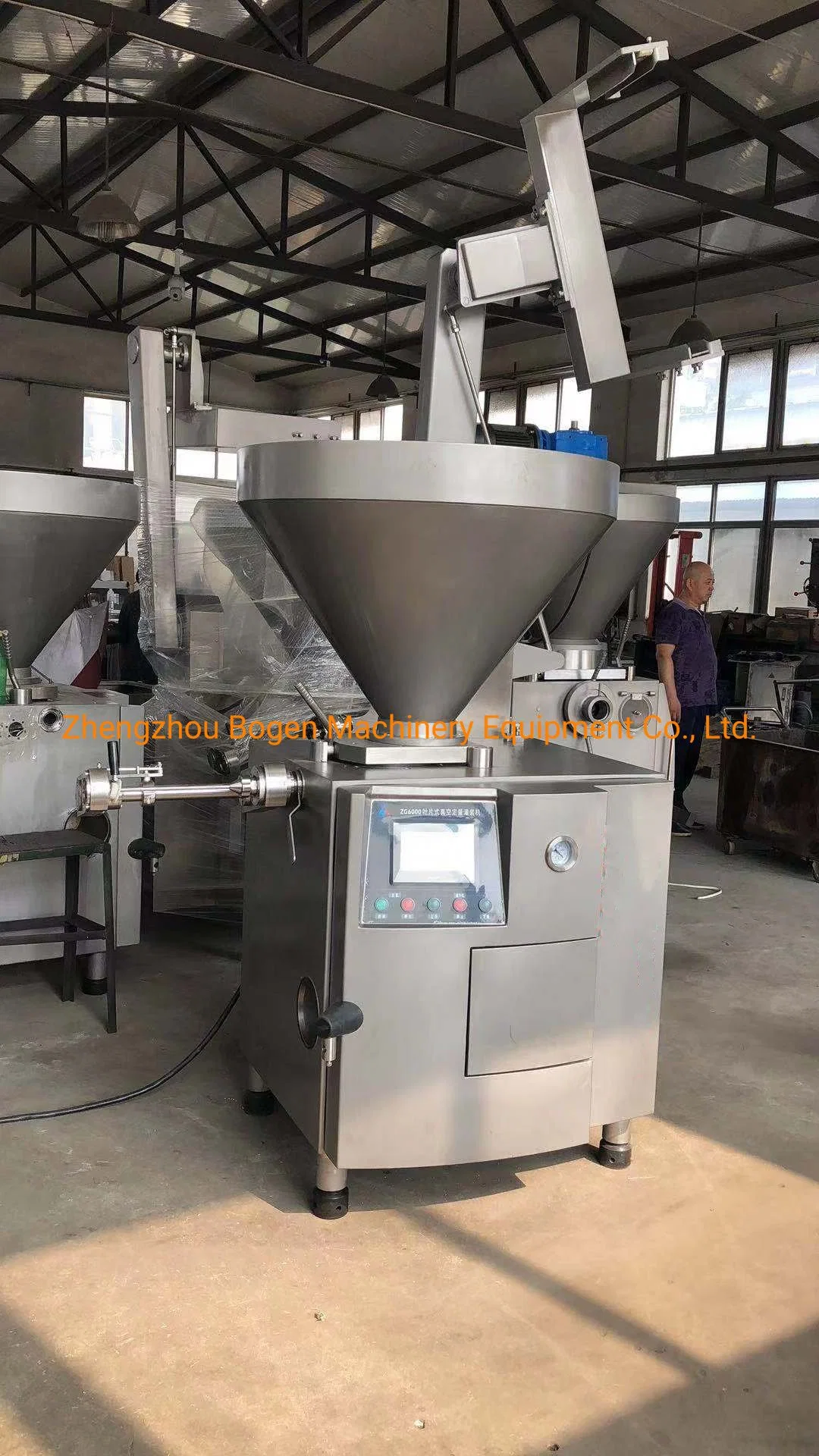 Sausage Making Machine Big Capacity 6000kg Sausage Filler Sausage Stuffer Vacuum Stuffer