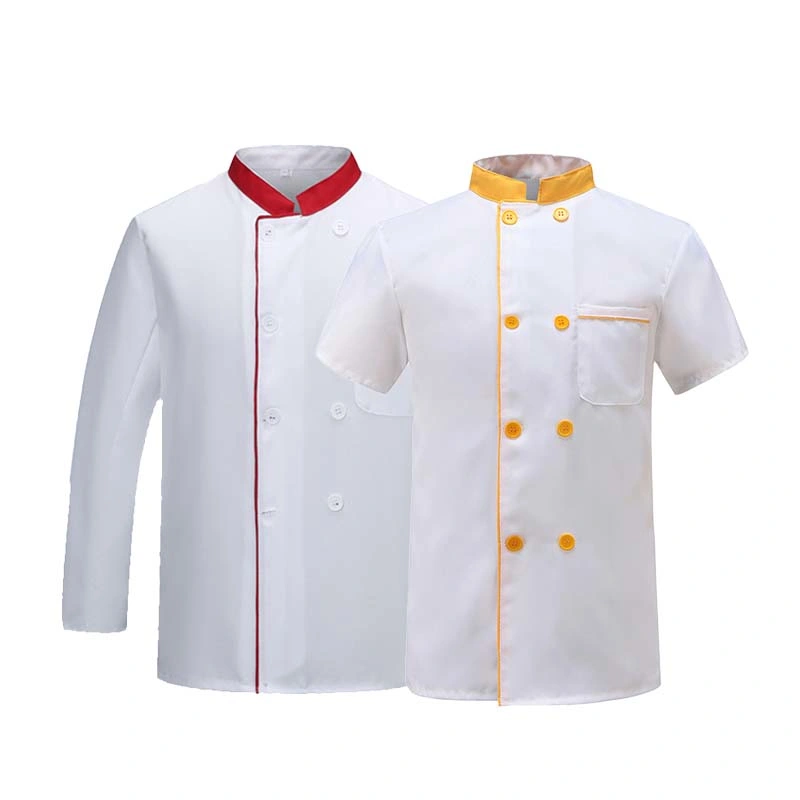 Custom Color Restaurant Work Cotton Moisture que drena o chef de alta qualidade Uniforme