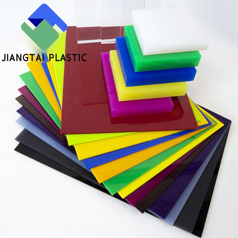 Jiangtai Plastic 2mm 3mm Flexible Cast Extruded Perspex Lucite Acrylic Color 4X8 Sheet Board