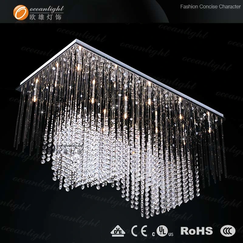 Lustre de cristal de LED de iluminação pendente do teto para decoração (OM928)